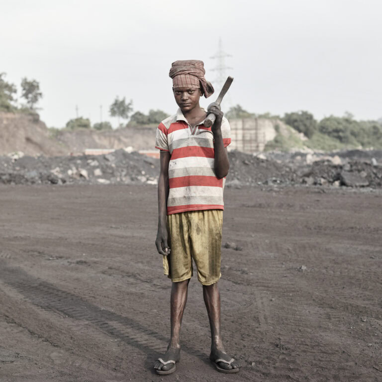 Portrait of Indian coal worker by Sebastian Sardi