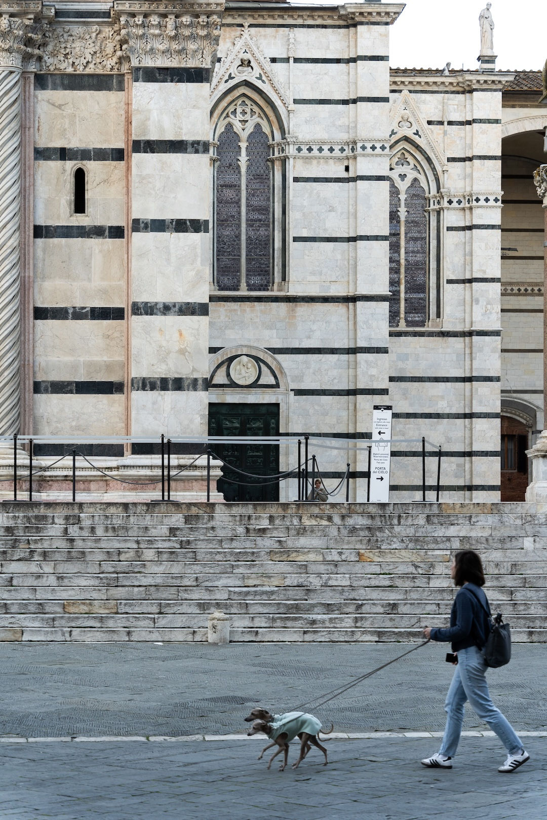 “Duomo dog walk” • Siena, Italy • Shot with Tamron 28-200mm. ISO 160, 1/250 sec, f/4.5, 90mm